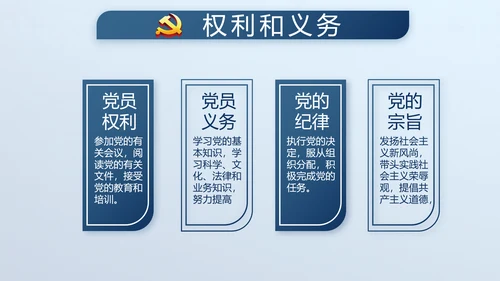 蓝色廉政学党章守纪律转作风党建PPT