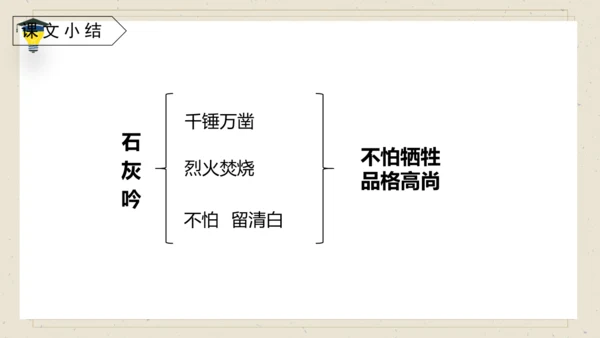 10 古诗三首 《石灰吟》课件