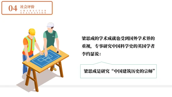 认识教学梁思成了解名人介绍PPT模板