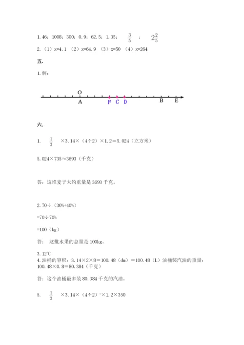 苏教版数学小升初模拟试卷附答案（达标题）.docx