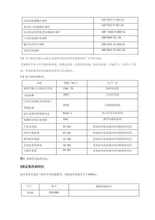 培养基模拟灌装试验验证方案