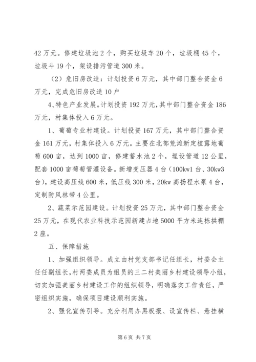 美丽乡村试点建设实施方案.docx