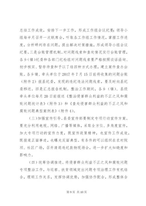 群众身边不正之风和腐败问题整治方案.docx