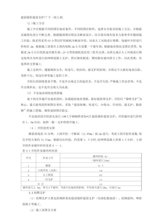 隧洞专项施工方案.docx