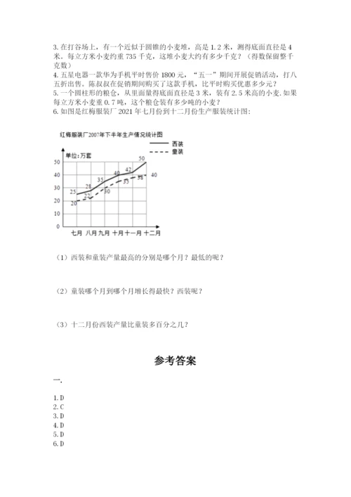 成都外国语学校小升初数学试卷附参考答案【b卷】.docx