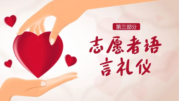 志愿者礼仪志愿者职业规范志愿者培训PPT课件文明礼仪