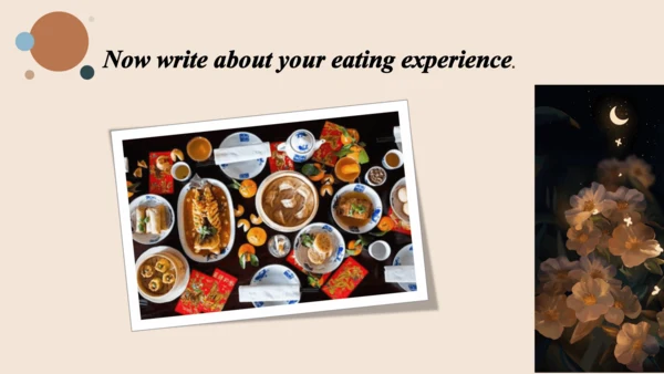 Module 6 Eating together Unit 3 Language in use  课