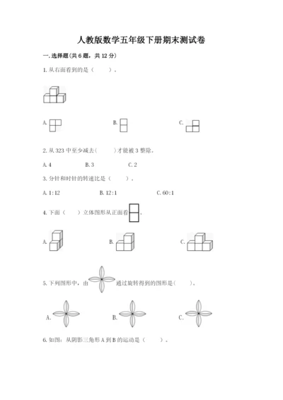 人教版数学五年级下册期末测试卷（含答案）word版.docx