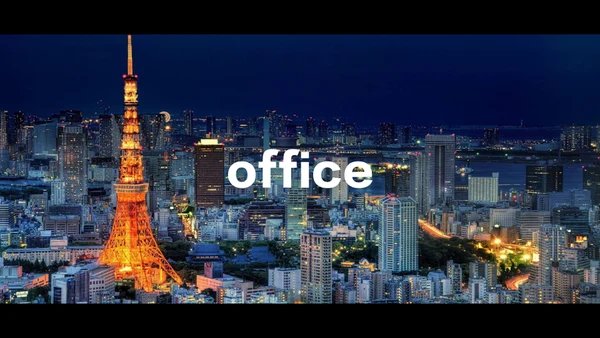 东京旅游酷炫图文相册快闪动画通用PPT模板