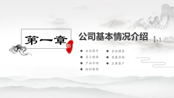 千里马公司新员工入职培训PPT模板中国风