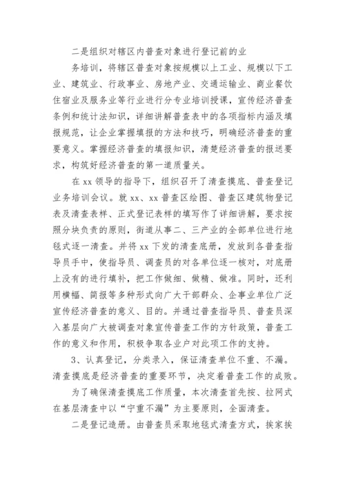 社区经济普查工作总结.docx