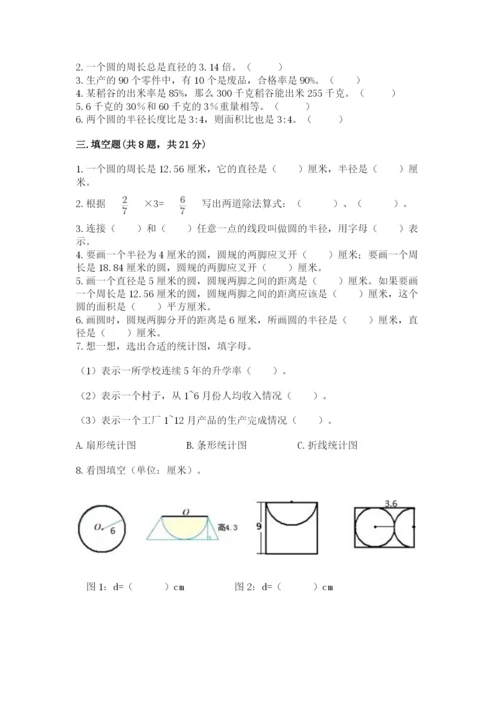 六年级数学上册期末考试卷精品【名校卷】.docx