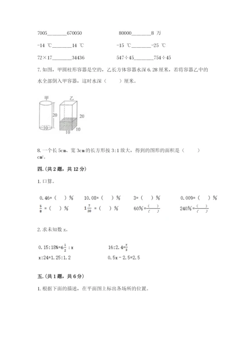 苏教版六年级数学小升初试卷精品（完整版）.docx