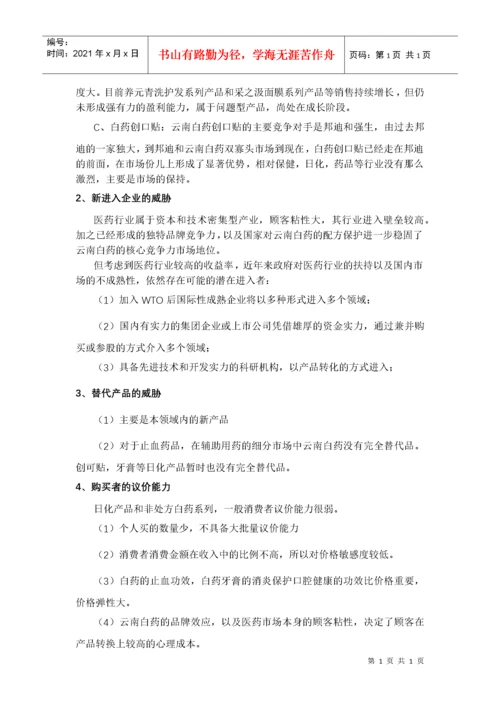云南白药集团2016年财务报告分析.docx