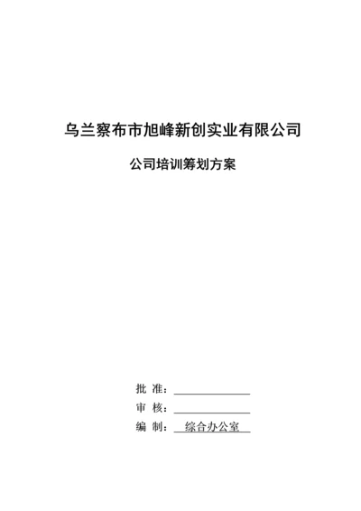 实业有限公司培训综合计划专题方案.docx