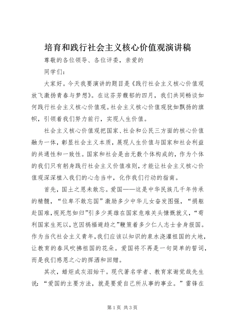 培育和践行社会主义核心价值观演讲稿 (4).docx