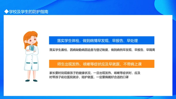 流行病毒校园防疫防控建设PPT模板