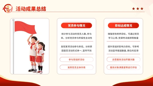 红色卡通风百年征程谱华章：七一建党节PPT模板
