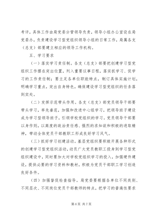 学习型党组织建设实施意见.docx
