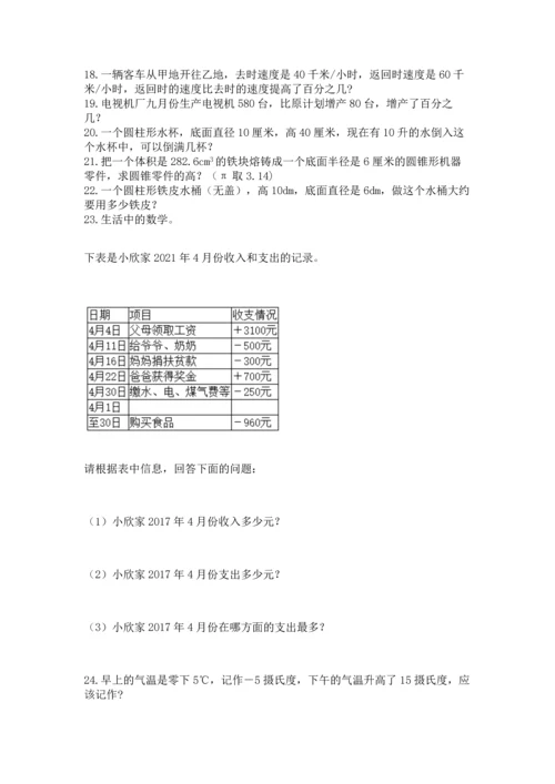 小升初数学应用题50道（综合题）.docx