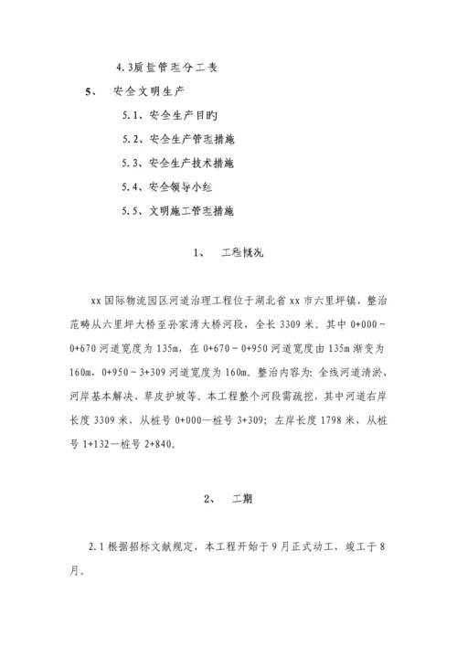 河道治理综合施工专题方案.docx