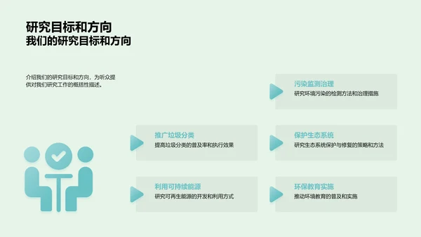 环保研究年度报告PPT模板