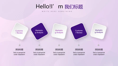 紫色创意公司产品介绍宣传通用PPT动态模板