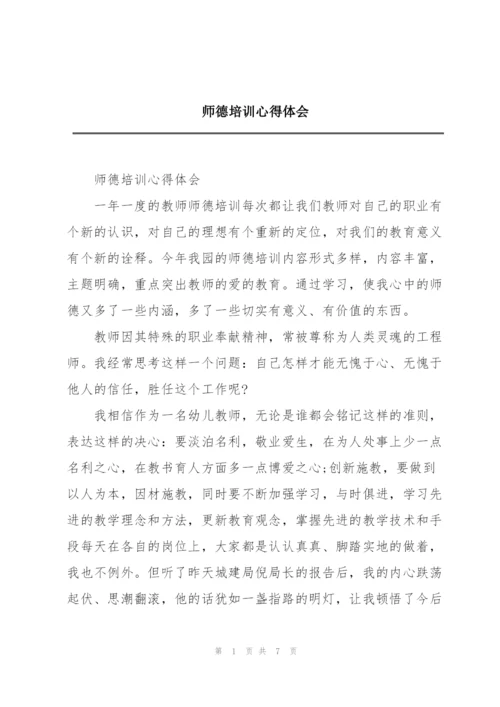 师德培训心得体会.docx