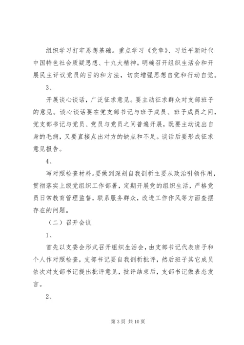 8专题组织生活会程序.docx