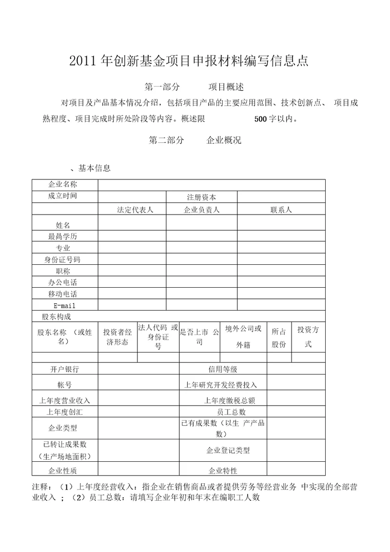 X创新基金信息点