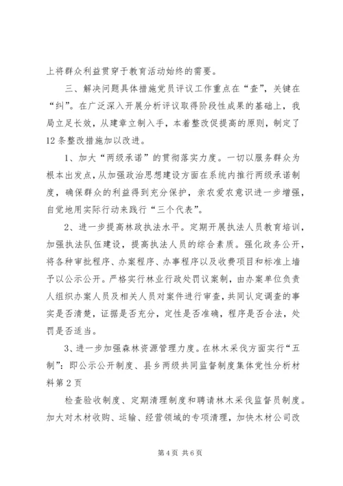 集体党性分析材料 (2).docx