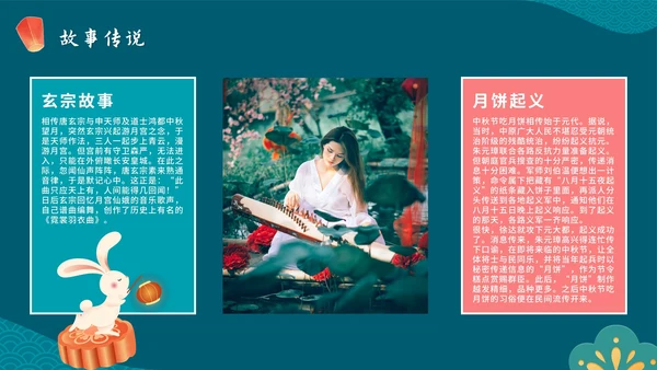 卡通手绘传统佳节中秋节科普主题教育PPT模板