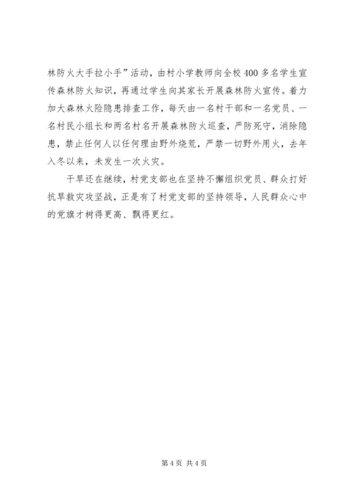 村党支部抗旱救灾先进事迹材料 (3).docx