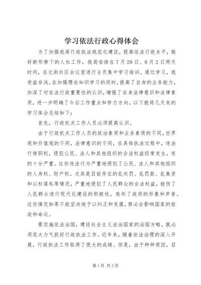 学习依法行政心得体会.docx