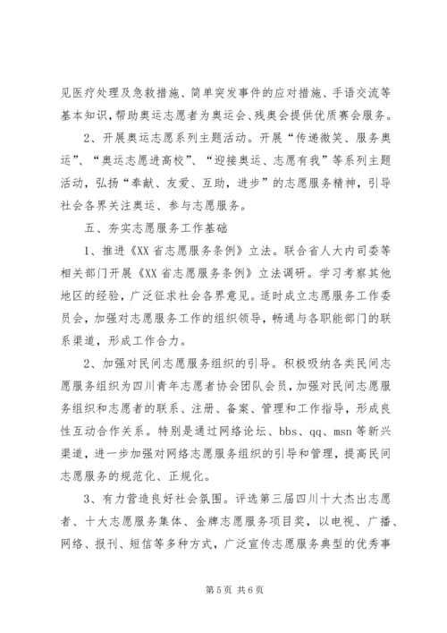 共青团志愿者工作要点.docx