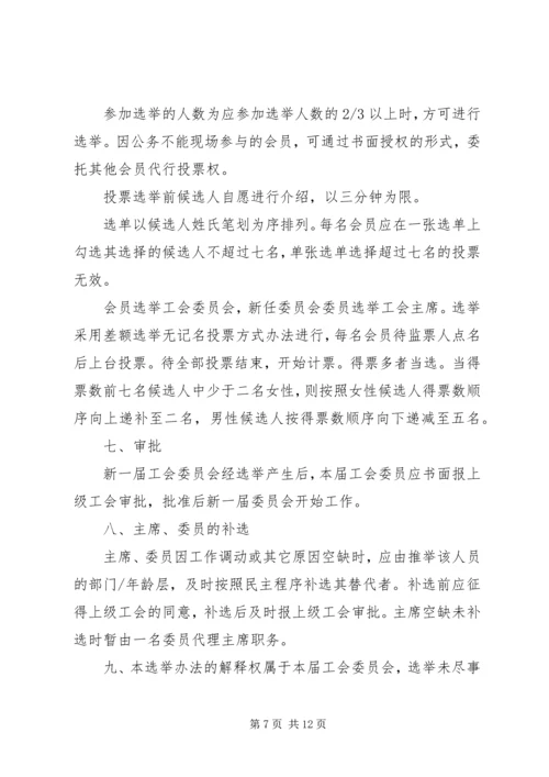 会议材料10工会会员代表大会选举办法 (6).docx