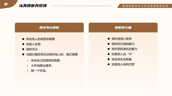 教育部阅读指导书籍《非暴力沟通》PPT模板