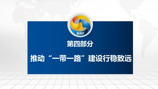全球一带一路国际合作高峰论坛PPT模板