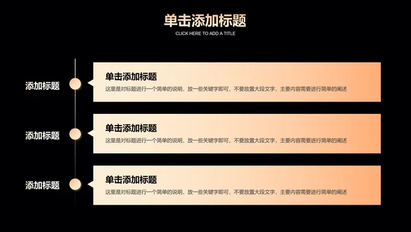 金色渐变科技风通用PPT演示模板