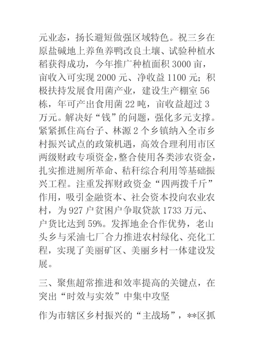 2019年推进乡村振兴典型经验交流汇报