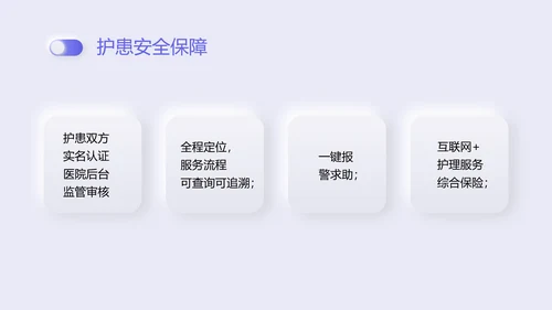 紫色新拟态商务风格互联网护理服务PPT课件
