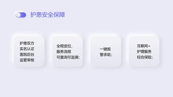 紫色新拟态商务风格互联网护理服务PPT课件