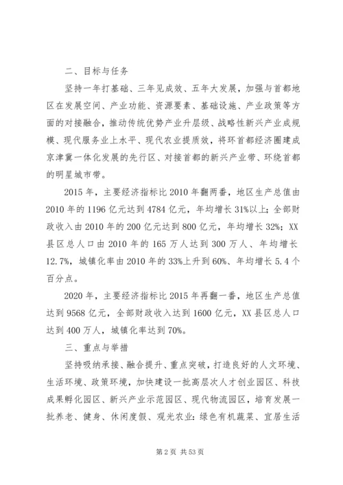 关于加快XX省环首都经济圈产业发展的实施意见.docx