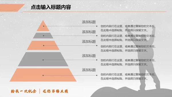 一个人前行得岗位竞聘晋升通用PPT模板