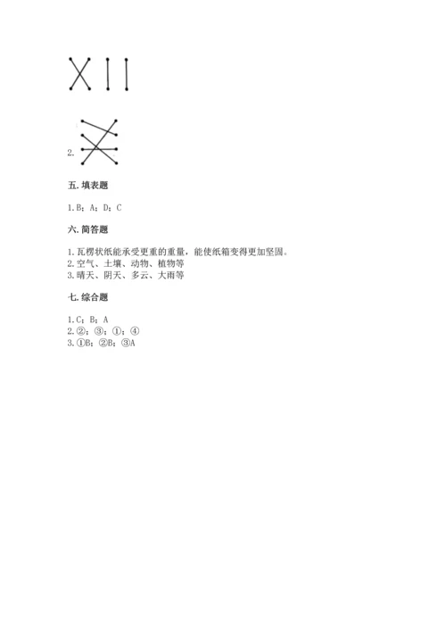 教科版二年级上册科学期末测试卷精品（a卷）.docx