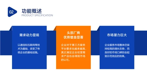 蓝色简约风IT互联网软件介绍