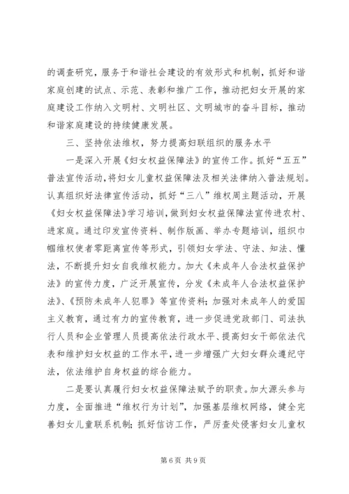 妇联在妇女代表大会工作汇报.docx