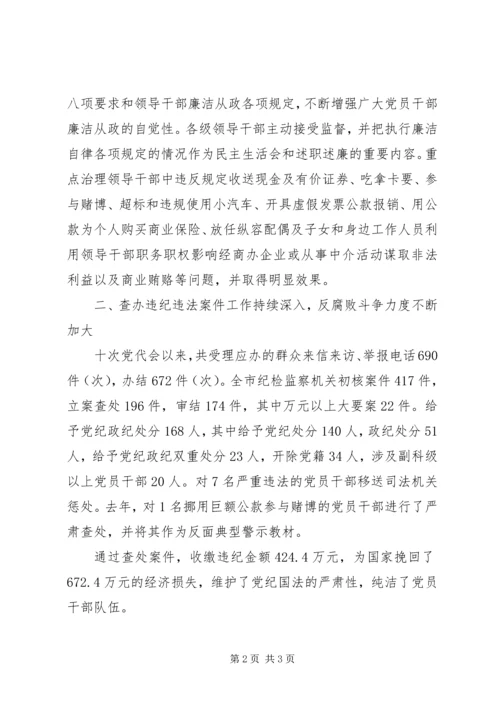 市纪律委员会党代会工作报告 (2).docx