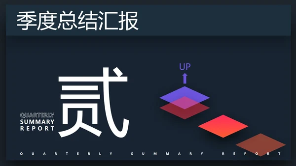 蓝色商务风总结汇报PPT模板