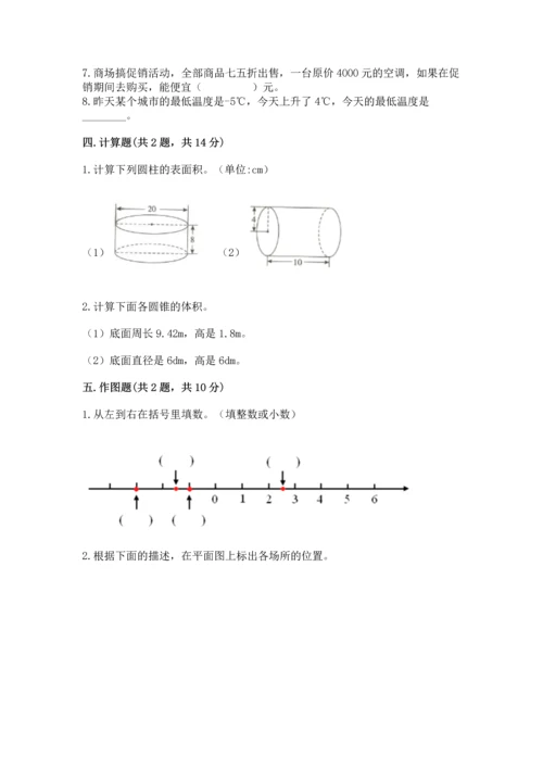 人教版六年级下册数学期末测试卷【精华版】.docx